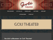 Tablet Screenshot of golitheater.de